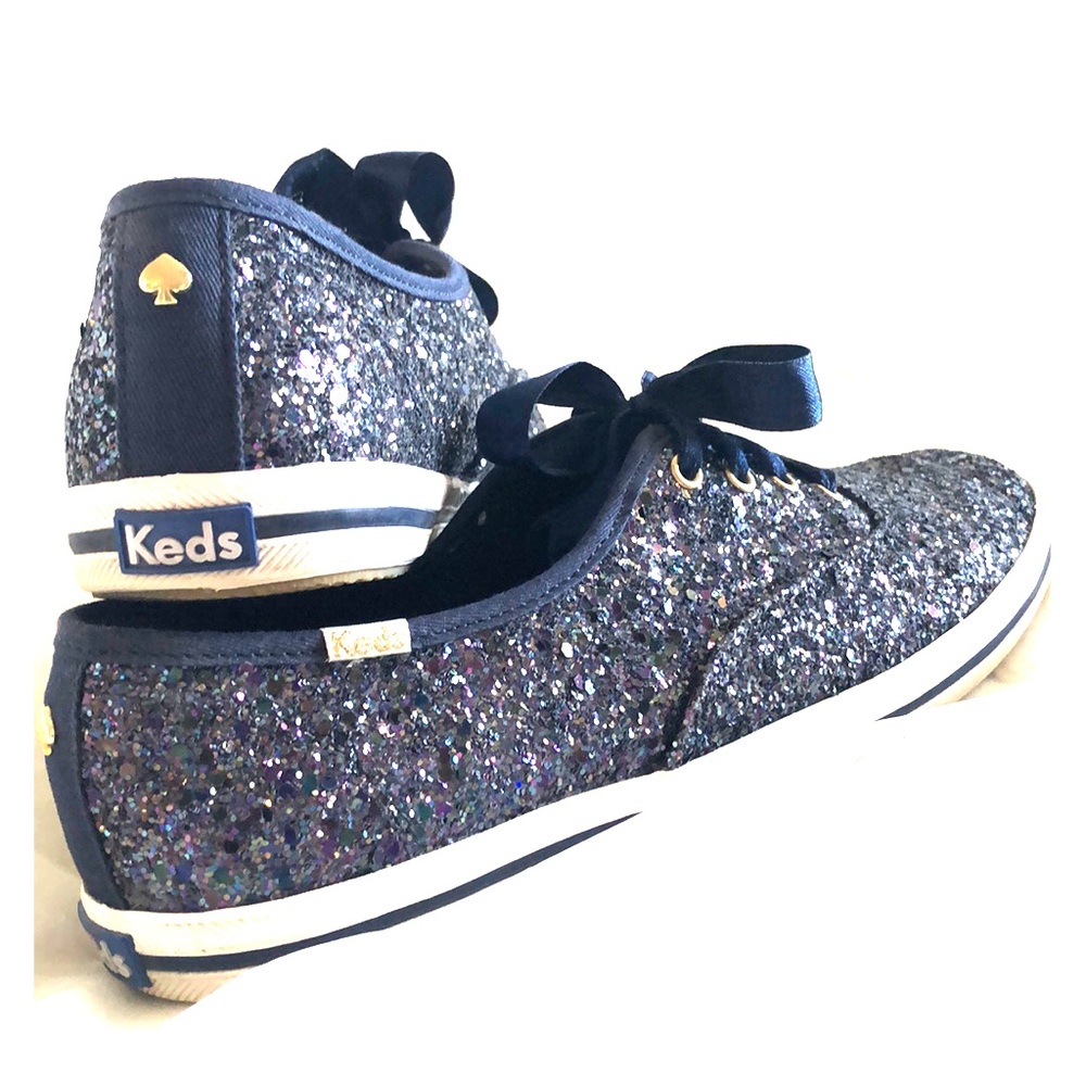 kate spade x Keds Navy Sparkle Sneakers